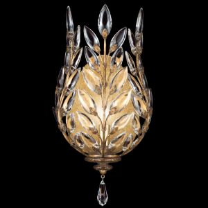 Fine Art Handcrafted Lighting / Wall Sconces / Crystal Laurel 17″ 759550 773850 