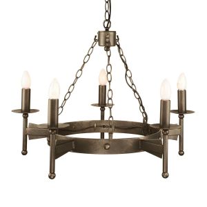 Elstead Lighting / Chandeliers / Cromwell 5 Old Bronze