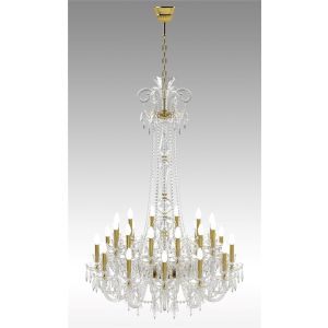 Italian Luxury Lighting / Chandeliers / Elegance Crystal 24 Lights D1200 024