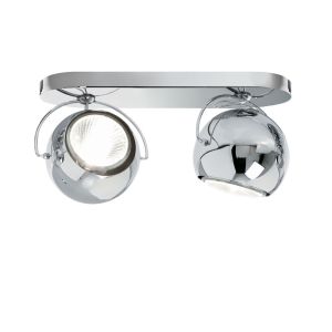 Fabbian / Spot Lighting / Beluga Steel D57 Wall & Ceiling 2 spots 