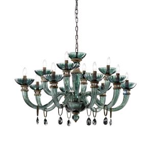 Euroluce Lampadari / Chandeliers / Dahlia L8+4 Viridian