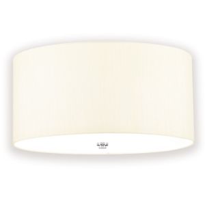 Elstead Lighting / Ceiling Lights / Fletcher 18 Flush Polished Chrome with Ivory Shade