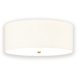 Elstead Lighting / Ceiling Lights / Fletcher 26 Flush Aged Brass with Ivory Shade