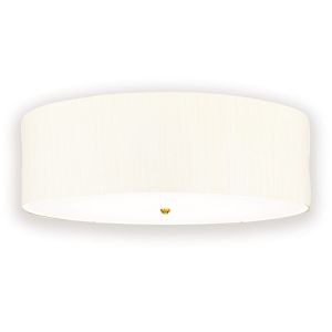 Elstead Lighting / Ceiling Lights / Fletcher 30 Flush Aged Brass with Ivory Shade