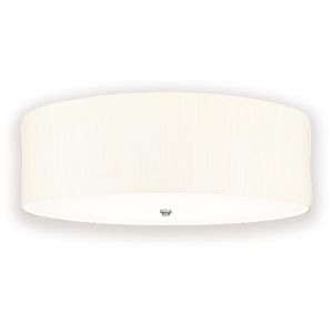 Elstead Lighting / Ceiling Lights / Fletcher 30 Flush Polished Chrome with Ivory Shade