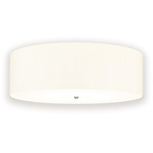 Elstead Lighting / Ceiling Lights / Fletcher 34 Flush Polished Chrome with Ivory Shade