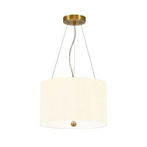 Elstead Lighting / Pendants & Suspension Lights / Pearce 14 Aged Brass with Ivory Shade