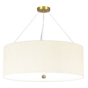 Elstead Lighting / Pendants & Suspension Lights / Pearce 26 Aged Brass with Ivory Shade