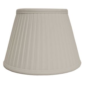 Elstead Lighting / Lampshades / 10 Cotton Fine Pencil Pleat Oyster 25 cm