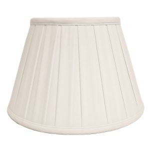 Elstead Lighting / Lampshades / 12 Cotton Box Pleat Ivory 30 cm
