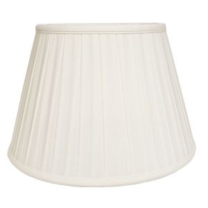 Elstead Lighting / Lampshades / 14 Cotton Box Pleat Ivory 35 cm