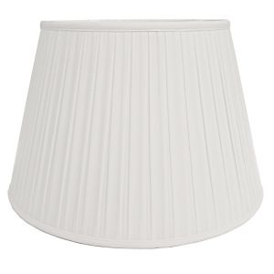 Elstead Lighting / Lampshades / 18 Cotton Box Pleat Ivory 46 cm