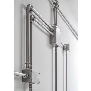Aldo Bernardi / Lighting Systems / Econow Martellato Steel Visible Indoor Cabling System