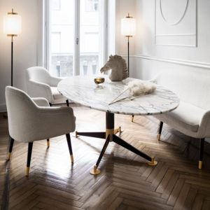 DOM Edizioni / Dining Tables / Filippo Elliptic Bicoloured Base