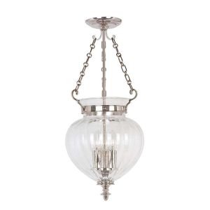 Elstead Lighting / Pendant Lights / Finsbury Park 3 Medium Polished Nickel