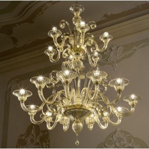 Glass & Glass Murano / Chandeliers / Traditional Venetian C-2206/18