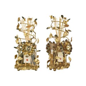 Mechini / Home Diffusers / Gold Leave & Clear and Colored Bohemian Crystal HDP1/2