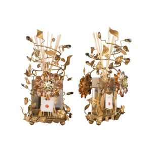Mechini / Home Diffusers / Wrought Iron Decorated with Gold Leave HDP1/5