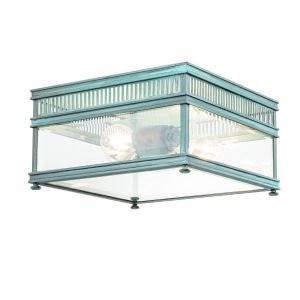 Elstead Lighting / Outdoor Ceiling Lights / Holborn Flush Verdigris