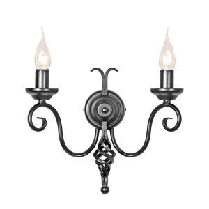Elstead Lighting / Wall Lights / Harlech 2 Black
