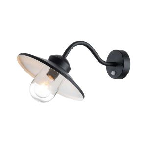 Elstead Lighting / Outdoor Wall Lights / Klampenborg  Lantern with PIR Black