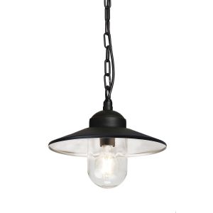 Elstead Lighting / Outdoor Pendant Lights / Klampenborg Chain Lantern Black