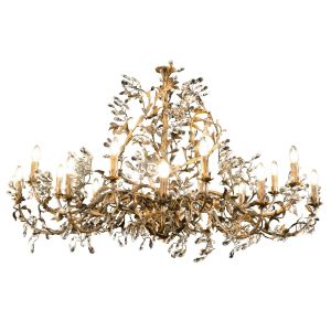 Mechini / Chandeliers / Wrought Iron with Clear Bohemian Crystal L202/18