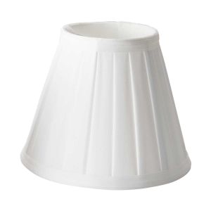 Elstead Lighting / Lampshades / Clip Shades Pleated White Candle Shade