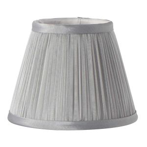 Elstead Lighting / Lampshades / Clip Shades Pleated Grey Chiffon Candle Shade