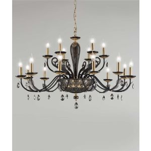 Euroluce Lampadari / Chandeliers / Macramè L12+6