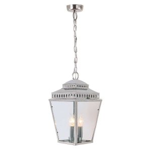 Elstead Lighting / Outdoor Lanterns / Mansion House 3 Polished Nickel