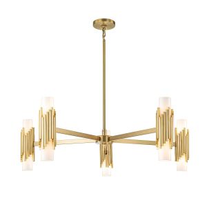Elstead Lighting / Chandeliers / Marvele 10 Aged Brass