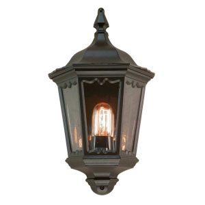 Elstead Lighting / Outdoor Wall Lights / Medstead Half Lantern Black