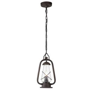 Elstead Lighting / Outdoor Pendant Lights / Miners 1 Chain Lantern Old Bronze