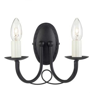 Elstead Lighting / Wall Lights / Minster 2 Black