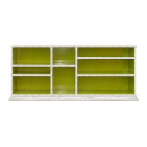 Moissonnier / Shelves / Low White and bambou lacquered beech 758 B