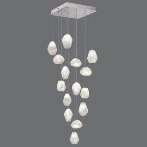Fine Art Handcrafted Lighting / Pendant Lights / Natural Inspirations 19″ Square 853040-13L 23L 