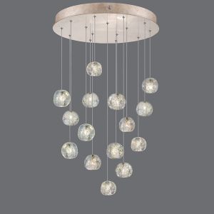 Fine Art Handcrafted Lighting / Natural Inspirations 21″ Round Pendant 853140-106L 206L