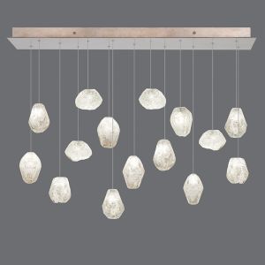 Fine Art Handcrafted Lighting / Pendant Lights / Natural Inspirations 48″ Rectangular 853740-13L 23L 