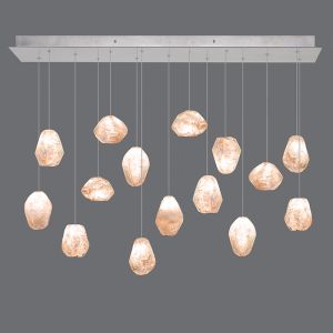 Fine Art Handcrafted Lighting / Pendant Lights / Natural Inspirations 48″ Rectangular 853740-14L 24L 
