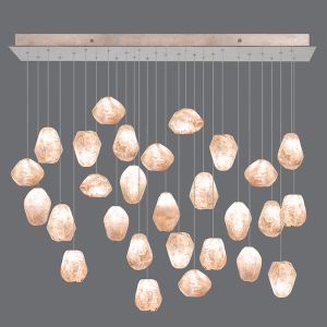 Fine Art Handcrafted Lighting / Pendant Lights / Natural Inspirations 54″ Rectangular 853640-14L 24L