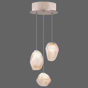 Fine Art Handcrafted Lighting / Pendant Lights / Natural Inspirations 9″ Round 852340-14L 24L 