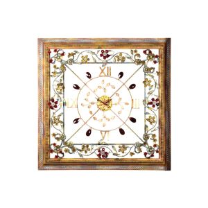 Mechini / Wall Clocks / Coloured Bohemian Crystal & Murano Glass Orologio Quadrato