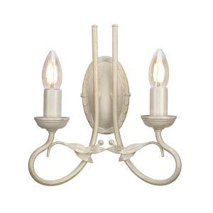 Elstead Lighting / Wall Lights / Olivia 2 Ivory & Gold Patina