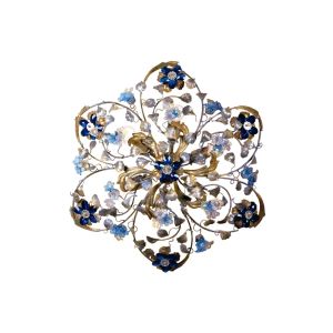Mechini / Ceiling Lights / Coloured Bohemian Crystal and Murano Glass P583/6