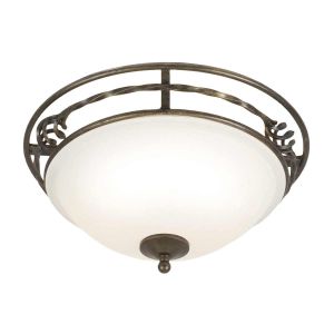 Elstead Lighting / Ceiling Lights / Pembroke 2 Flush Style A Black & Gold