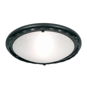 Elstead Lighting / Ceiling Lights / Pembroke 1 Flush Style B Black