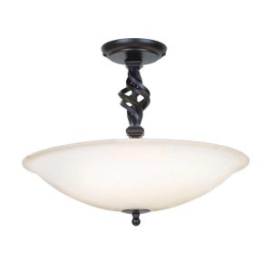 Elstead Lighting / Ceiling Lights / Pembroke 3 Semi-Flush Black