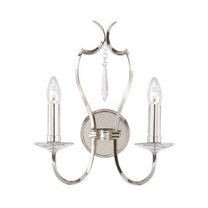 Elstead Lighting / Wall Lights / Pimlico 2 Polished Nickel