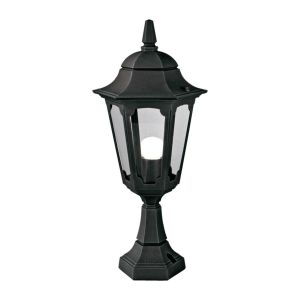 Elstead Lighting / Outdoor Pedestal Lights / Parish 1 Lantern Black